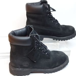 Black Timberland Youth Boots Size:4M